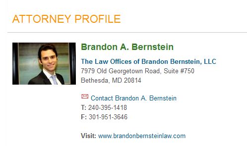 Brandon Bernstein Maryland Super Lawyers